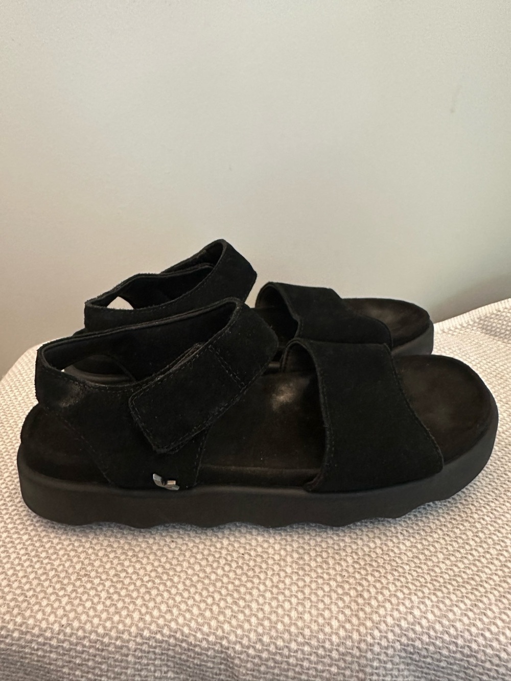 Koolaburra by UGG Tizz Platform Chunky Sandals Women’s 9 Black Strappy Comfort
